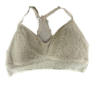 Aerie Lace Bralette in Cream size XL